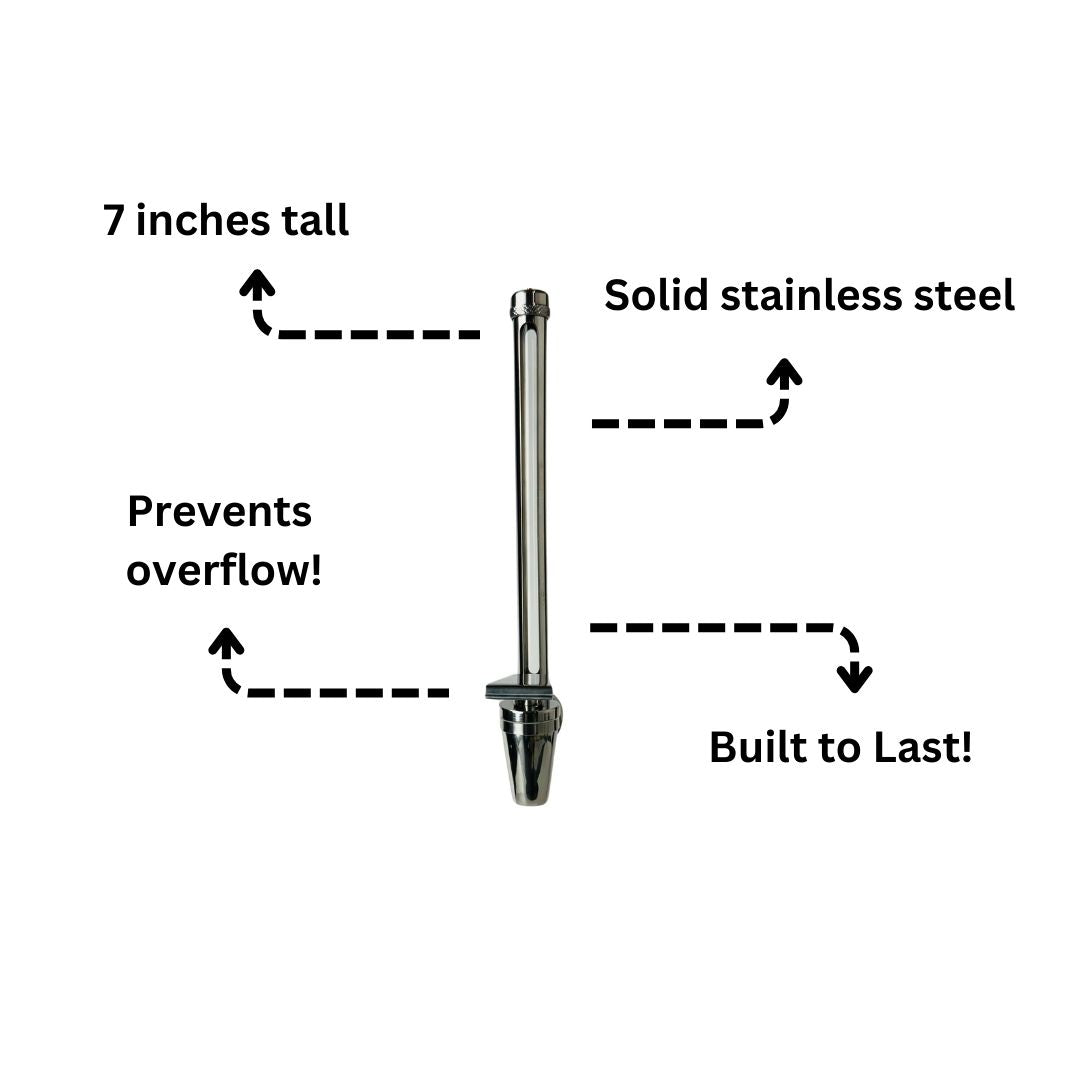 Sertodo Sight Tube Stainless Steel Spigot For Water Dispenser - in use