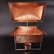 Syracuse Rectangular Copper Chafer, 8 qt - in use