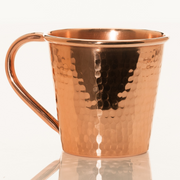 Solid Copper Mule Mug, Copper Handle, 12 oz hammered copper