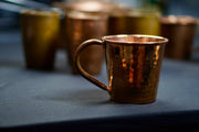 Solid Copper Mule Mug, Copper Handle, 12 oz - angle 10