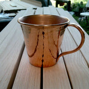 Solid Copper Mule Mug, Copper Handle, 12 oz - angle 9