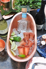 Tequilero Copper Shot Cup - lifestyle shot