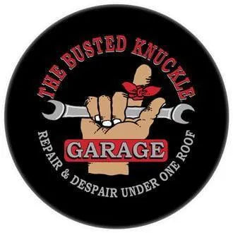 The Busted Knuckle Garage Café Table - detail view