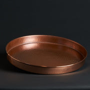The Oyster Copper Serving Tray hammered copper