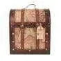 6 Bottle Old World Wooden Wine Box by Twine - alternate angle