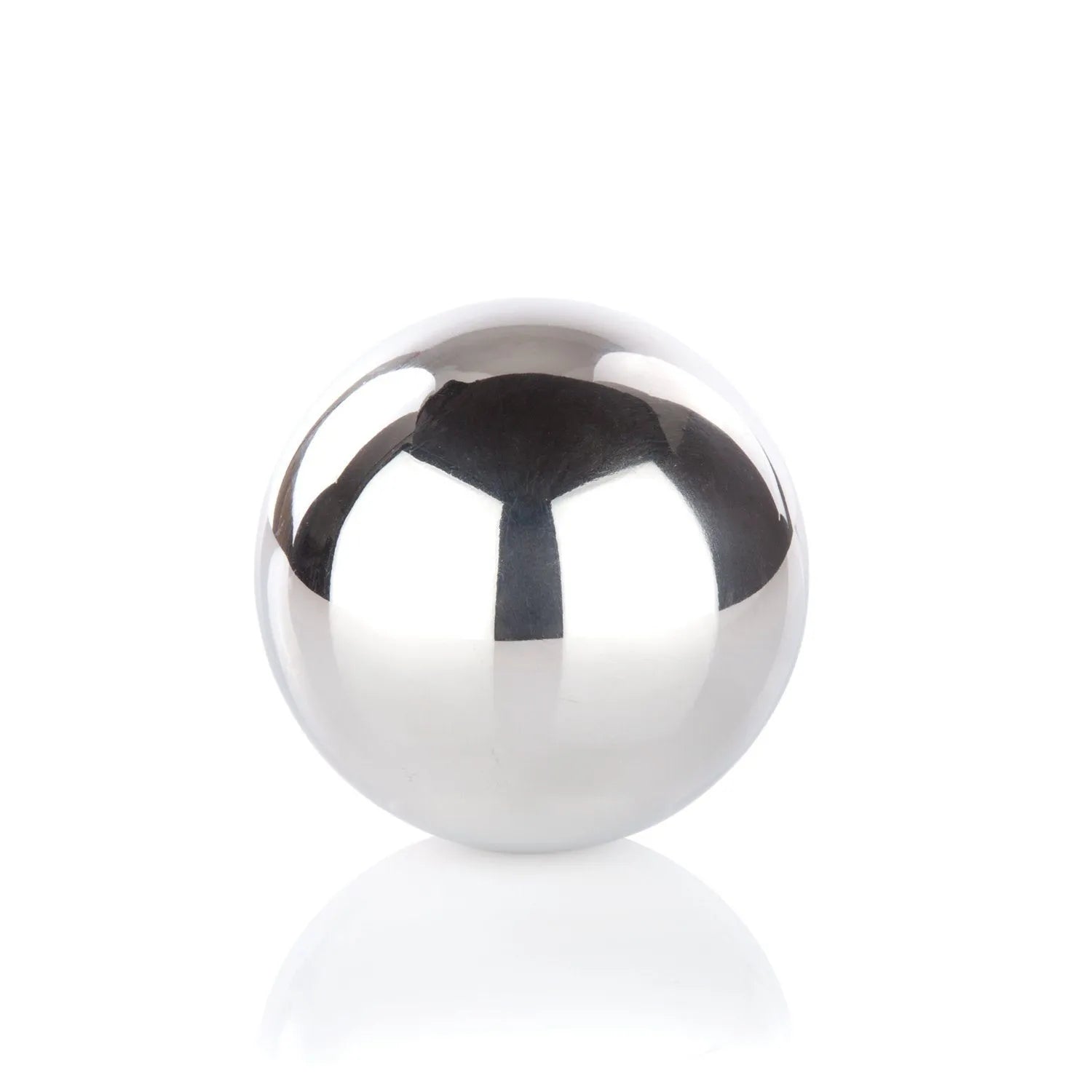 Glacier Rocks Sphere in Stainless Steel by Viski - detail view
