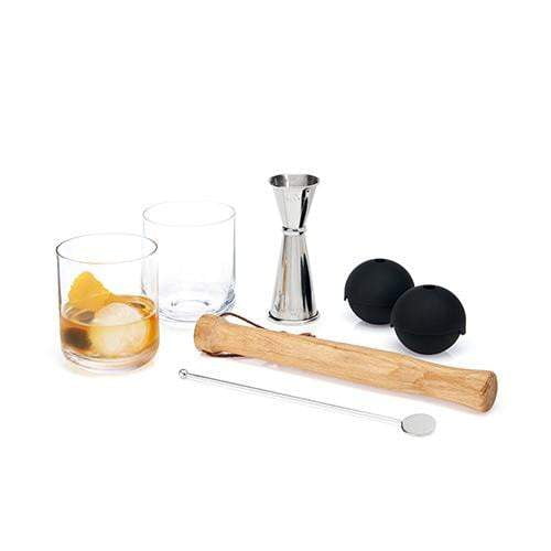 Viski Professional 7-Piece Muddled Barware Set in Stainless Steel by Viski