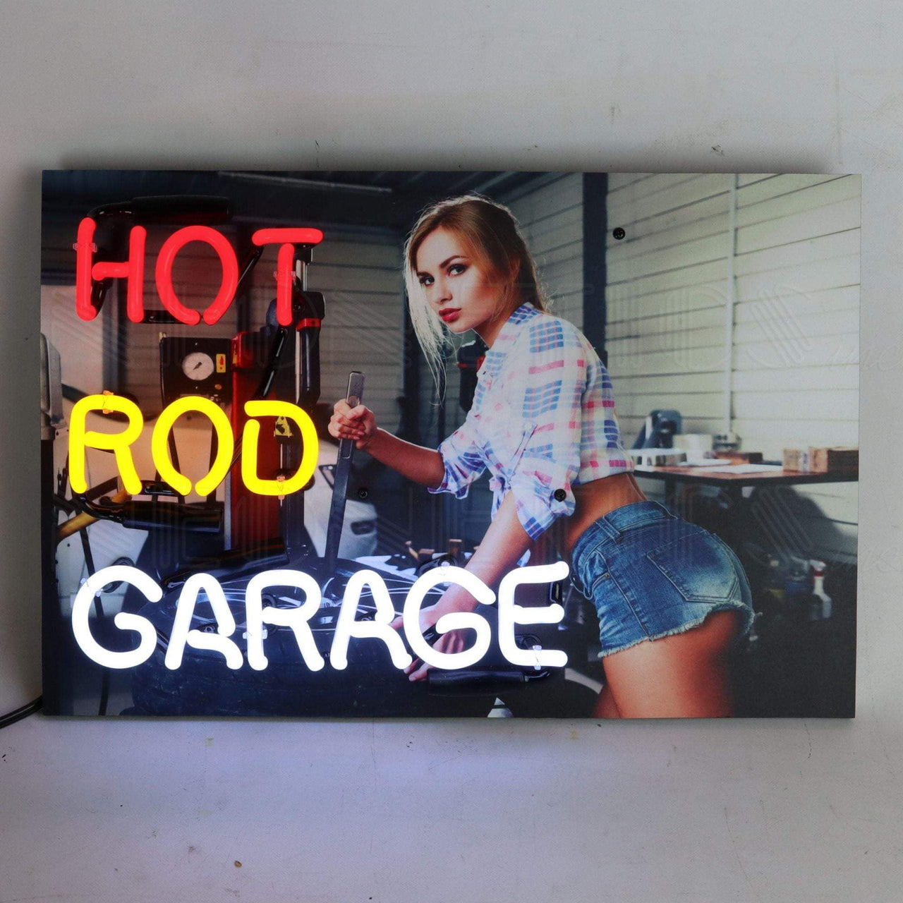 NEONETICS Junior Hot Rod Garage Neon Sign illuminated neon sign