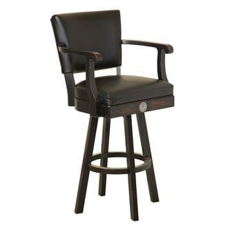 JD® Wood Pub Table & Backrest Barstool Set - TN Charcoal - The Bar Warehouse