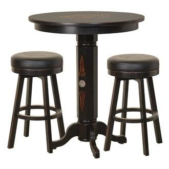 JD® Wood Pub Table & Stool Set - TN Charcoal Finish - The Bar Warehouse