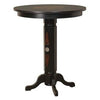 JD® Wood Pub Table & Stool Set - TN Charcoal Finish - The Bar Warehouse