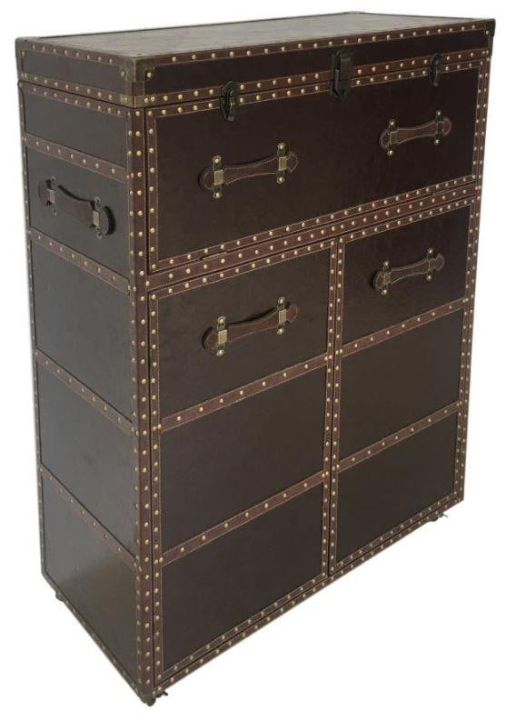 Coaster Furniture 2-Door Upholstered Bar Cabinet Dark Brown SKU: 182634 - The Bar Warehouse