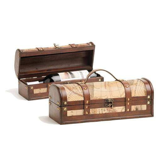 Old World Wood Wine Box by Twine - hero view