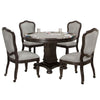Sunset Trading 5 Piece Vegas 48" Round Dining and Poker Table Set with Reversible Game Top - The Bar Warehouse