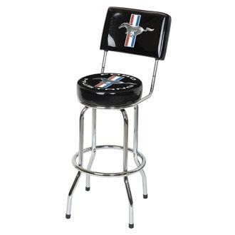 Ford Mustang Bar Stool w/Backrest - The Bar Warehouse