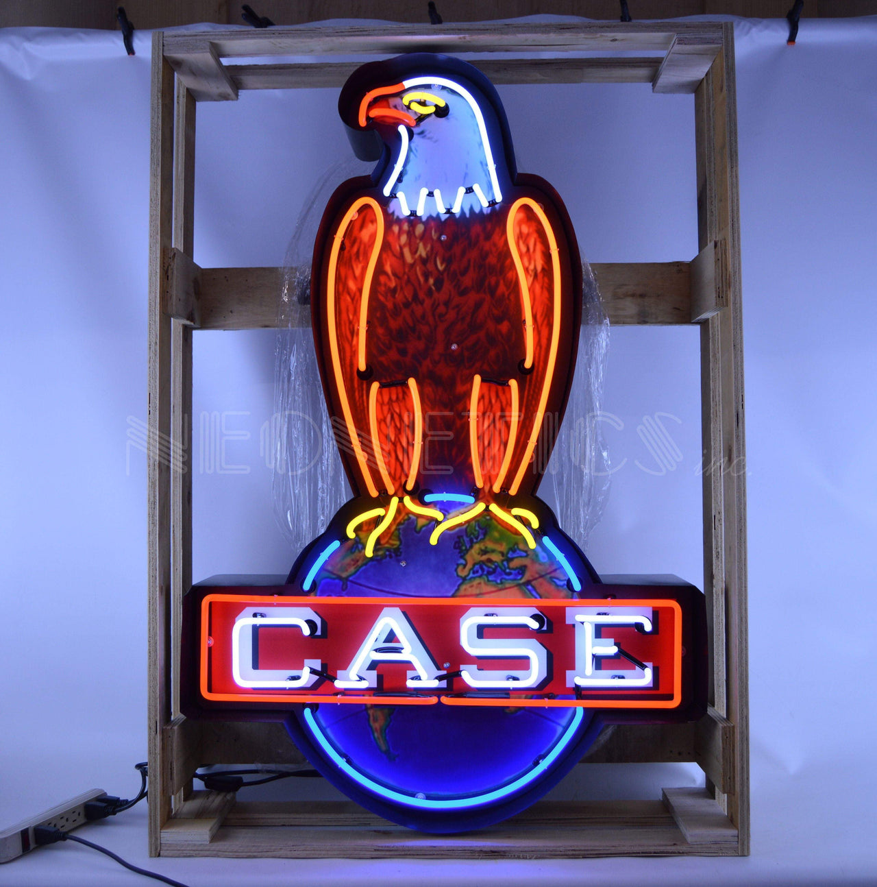 NEONETICS Case Eagle Neon Sign In Shaped Steel Can - detail view