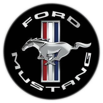 Ford Mustang Bar Stool with Backrest - detail view