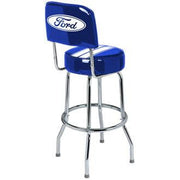 Ford Stripes Backrest Bar Stool - detail view