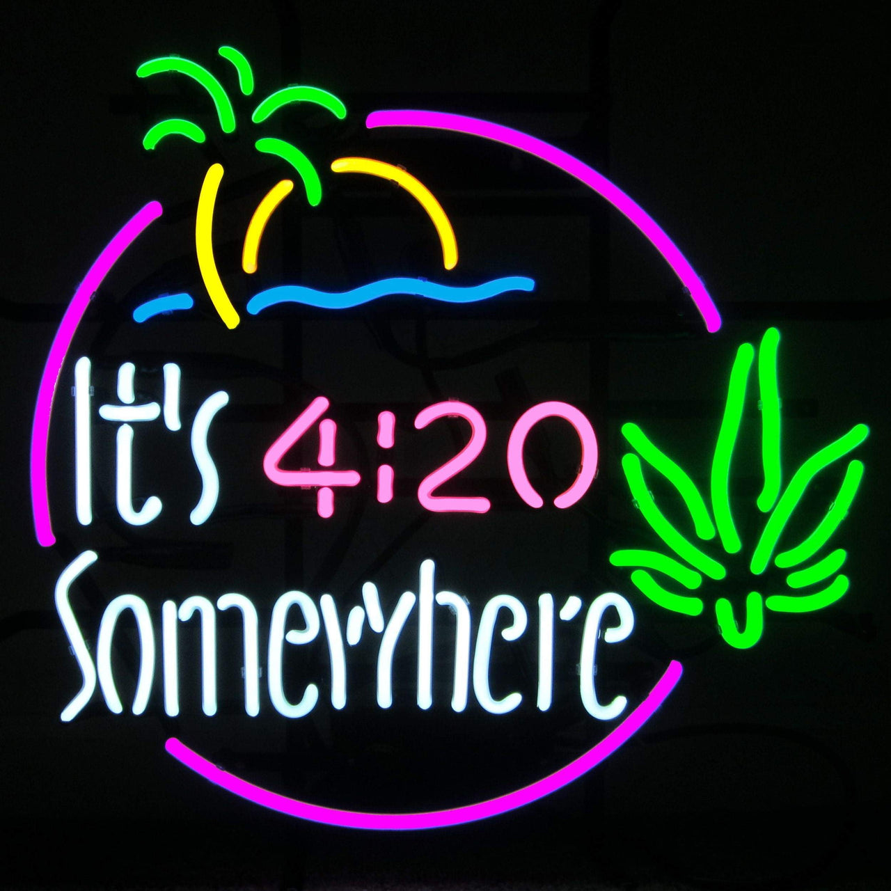NEONETICS It's 4:20 Somewhere Neon Sign illuminated neon sign