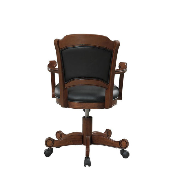 Coaster Furniture Turk Game Chair With Casters Black And Tobacco - The Bar Warehouse