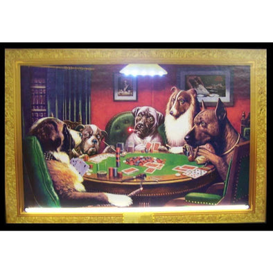 NEONETICS DOGS PLAYING POKER NEON/LED PICTURE - The Bar Warehouse