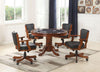 Coaster Furniture Mitchell Upholstered Game Chair Chestnut And Black - The Bar Warehouse