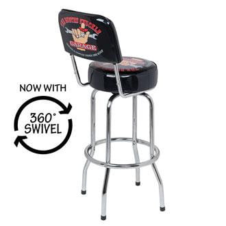 The Busted Knuckle Garage Bar Stool wood