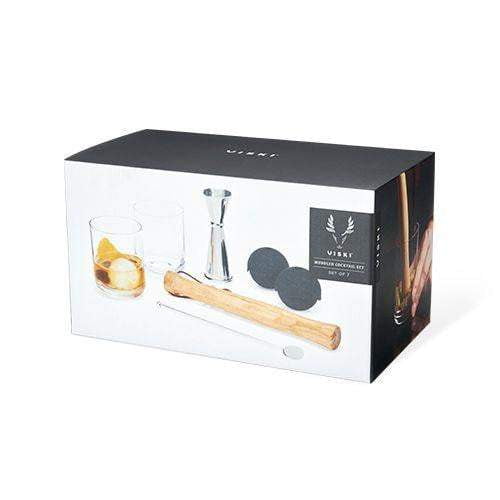 Viski Professional 7-Piece Muddled Barware Set in Stainless Steel by Viski - alternate angle