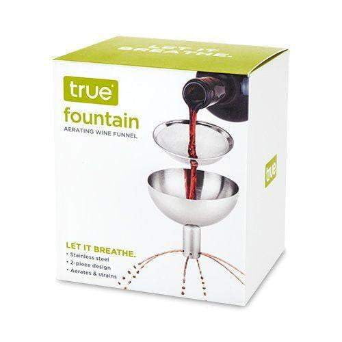 TRUE FOUNTAIN: AERATING DECANTER FUNNEL - The Bar Warehouse