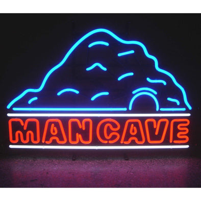 NEONETICS MAN CAVE RED GREEN AND BLUE NEON SIGN - The Bar Warehouse