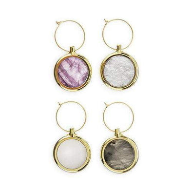 AGATE WINE CHARM SET BY TWINE - The Bar Warehouse