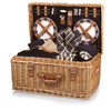 Picnic Time- Windsor Picnic Basket, (Navy Blue) - The Bar Warehouse