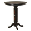 JD® Wood Pub Table & Backrest Barstool Set - TN Charcoal - The Bar Warehouse