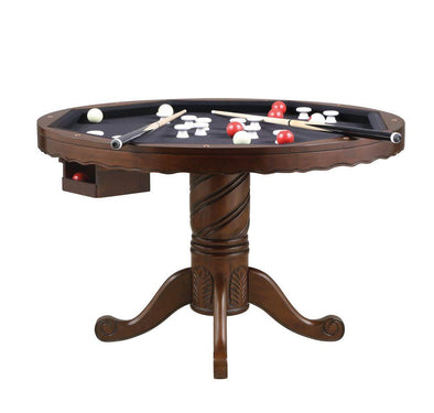 Coaster Furniture Turk 3-In-1 Round Pedestal Game Table Tobacco - The Bar Warehouse