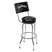 Jack Daniel's Bar Stool w/ Backrest wood