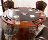 Sunset Trading Bellagio 5 piece 48" Round Dining and Poker Table Set with Reversible Game Top - The Bar Warehouse
