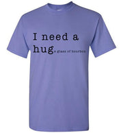 Whiskey T Shirt - I Need A Huge Glass Of Bourbon - angle 10