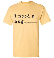 Whiskey T Shirt - I Need A Huge Glass Of Bourbon - angle 11