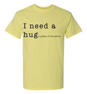 Whiskey T Shirt - I Need A Huge Glass Of Bourbon - alternate angle
