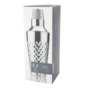 Irving Faceted Cocktail Shaker in Stainless Steel by Viski - in use