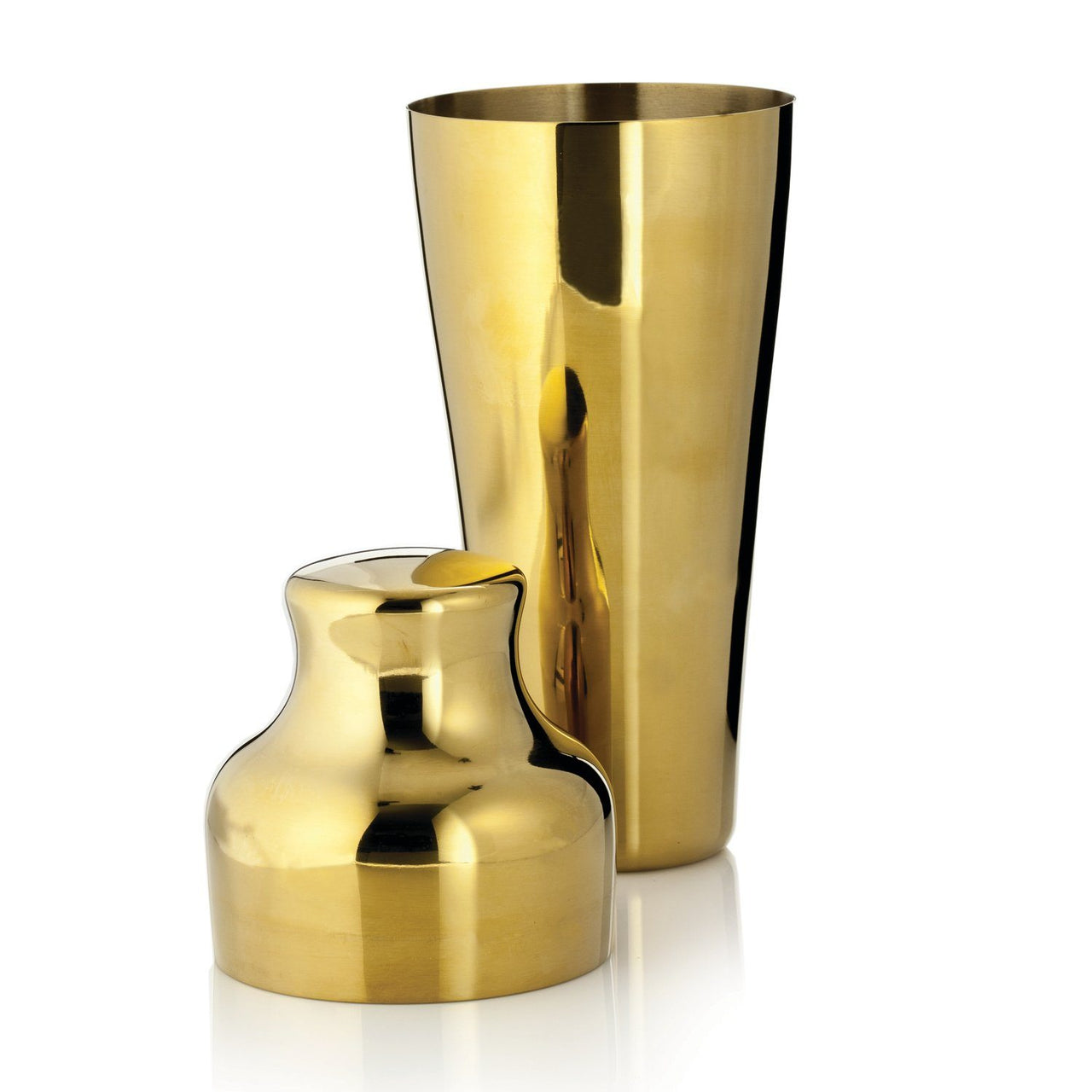 Belmont Parisian Cocktail Shaker in Gold by Viski - detail view