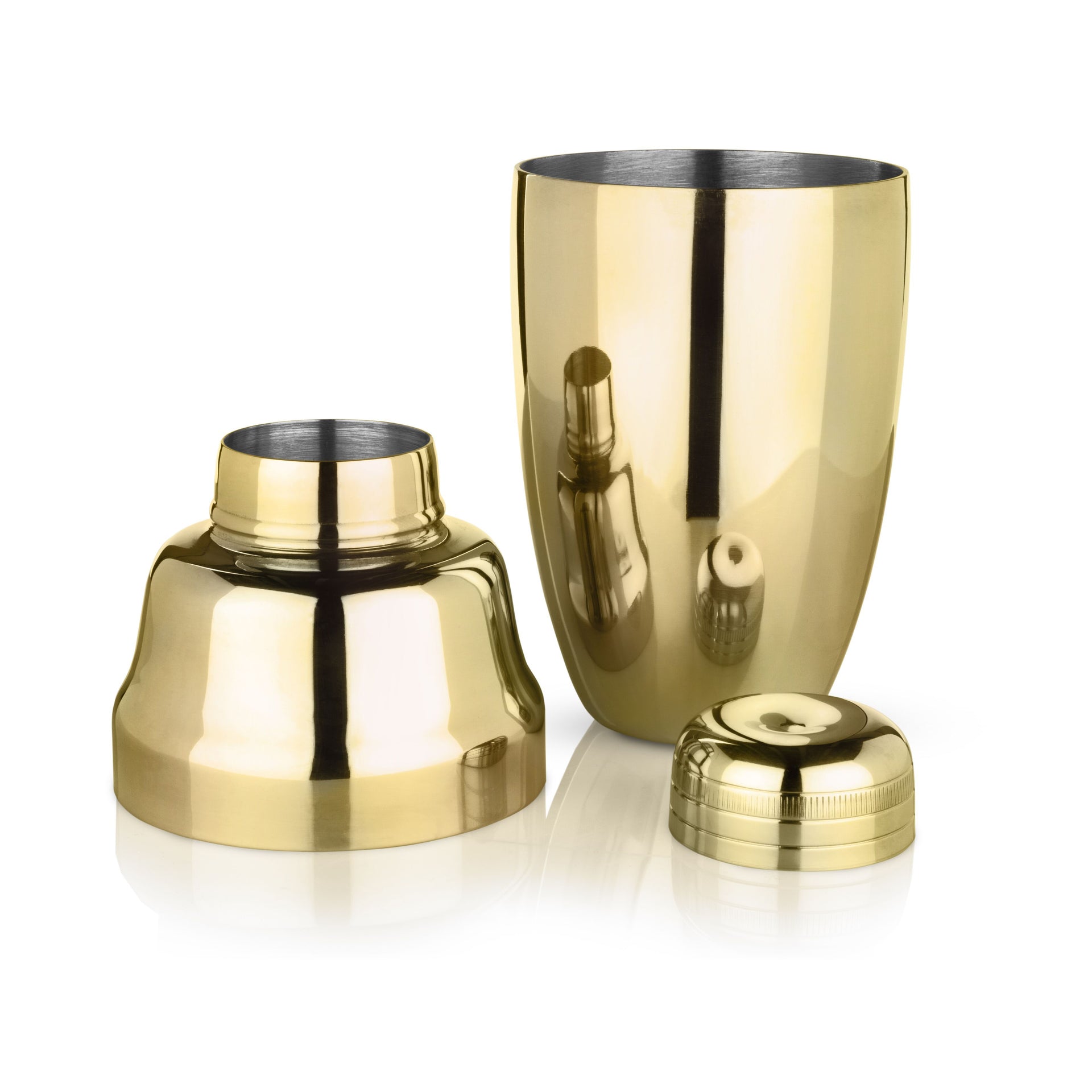 Belmont Heavyweight Cocktail Shaker in Gold by Viski - alternate angle