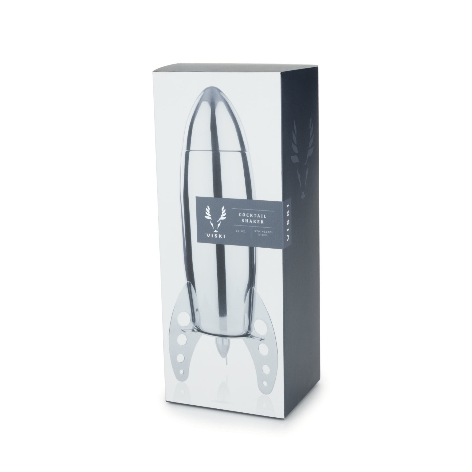 Irving Rocket Cocktail Shaker in Stainless Steel by Viski - alternate angle