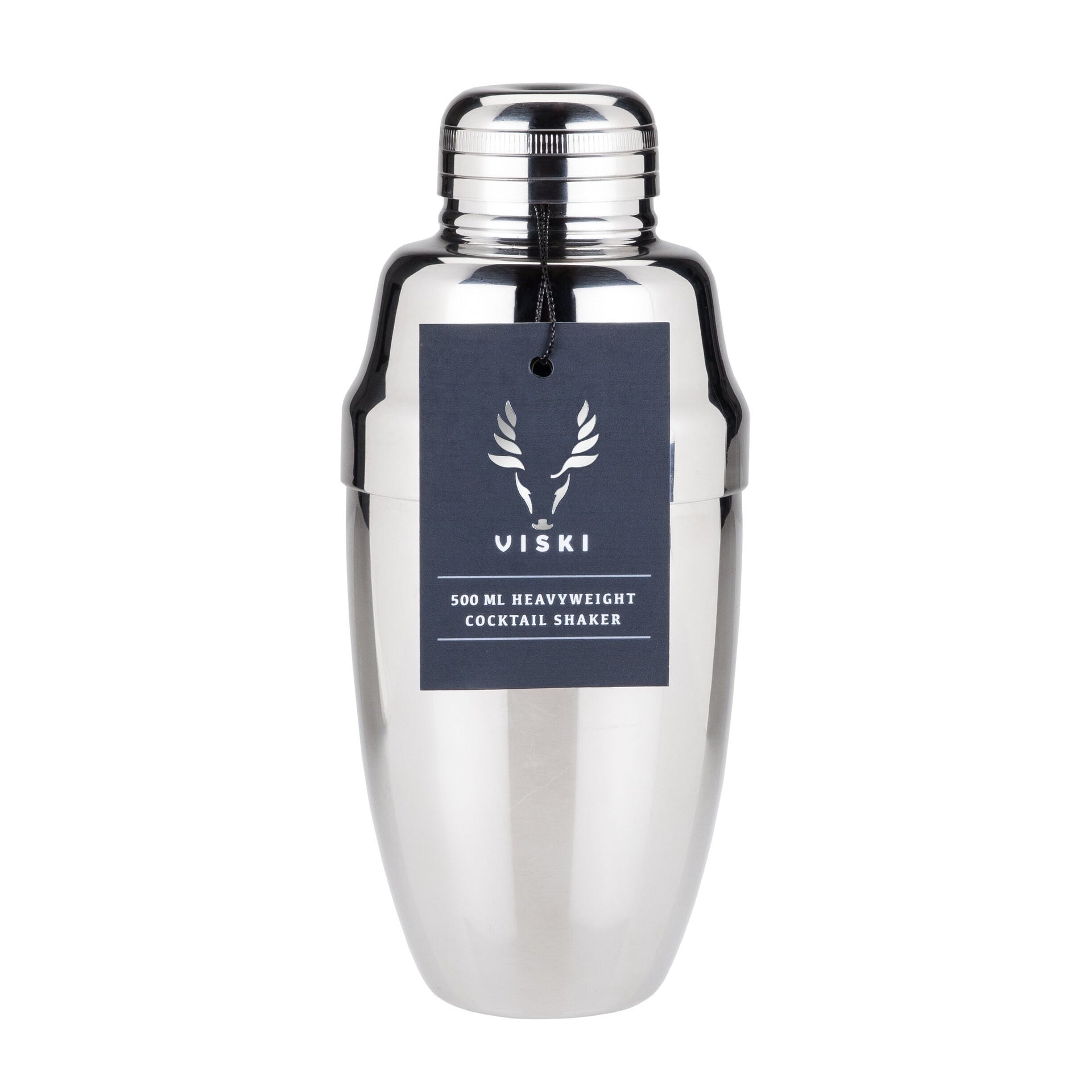 Harrison Heavyweight Cocktail Shaker in Stainless Steel by Viski Professional - alternate angle