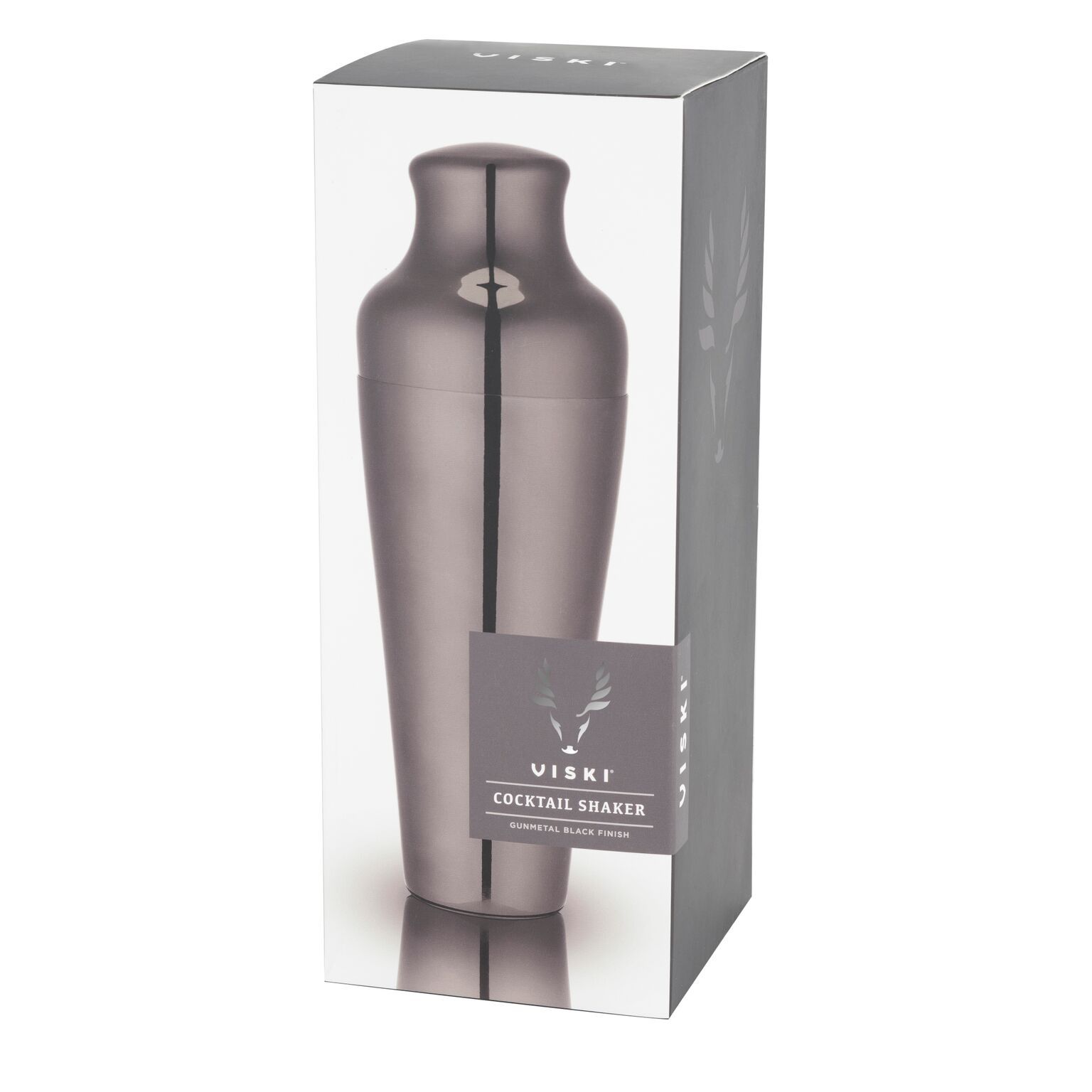 Warren Parisian Cocktail Shaker in Gunmetal by Viski - alternate angle