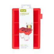 Colossal 2" Silicone Ice Cube Tray in Red by True - hero view