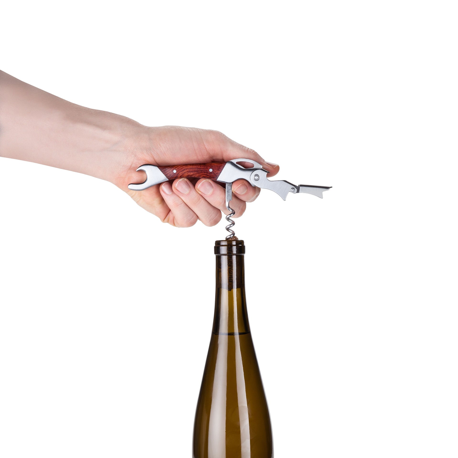Corkscrew / Wine Key - Admiral Double Opener by Viski - alternate angle