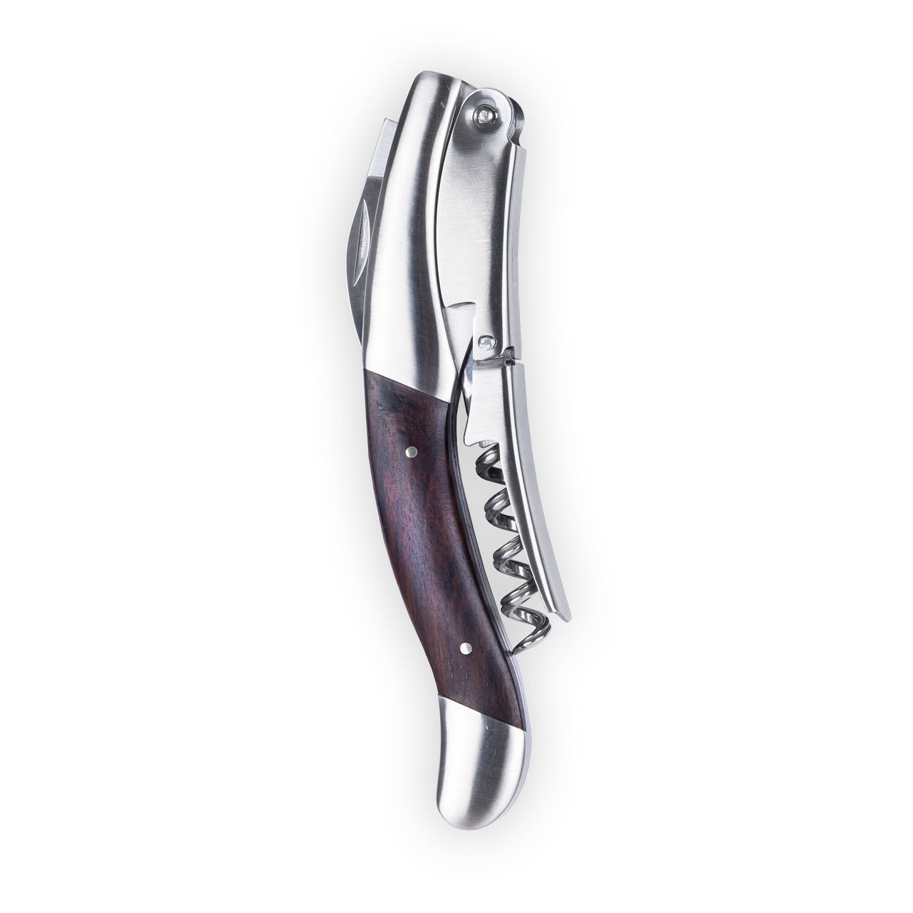 Admiral Oversized Double Hinged Corkscrew with Ebony Wood Inlay by Viski barware