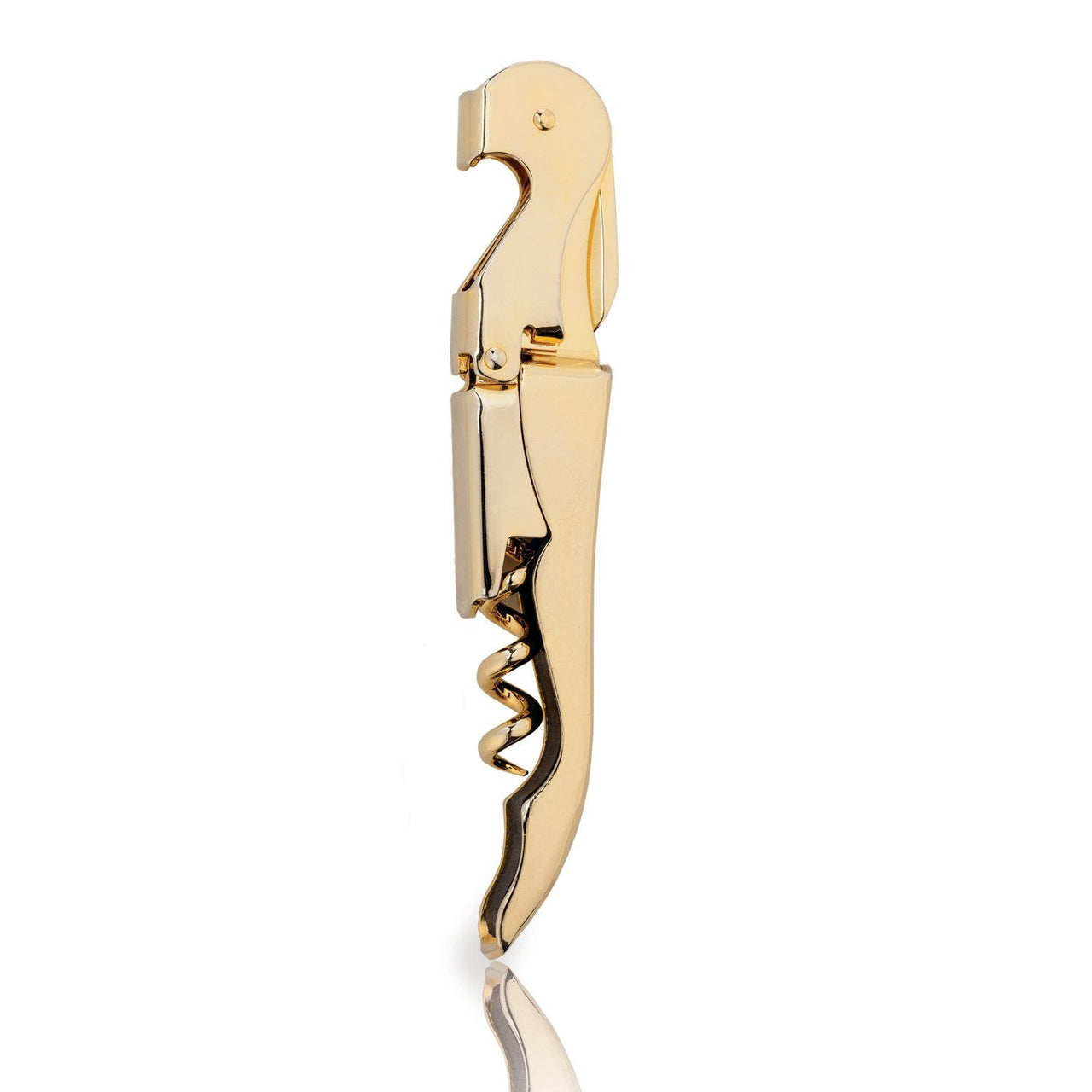 Belmont Signature Double Hinged Corkscrew in Gold by Viski barware