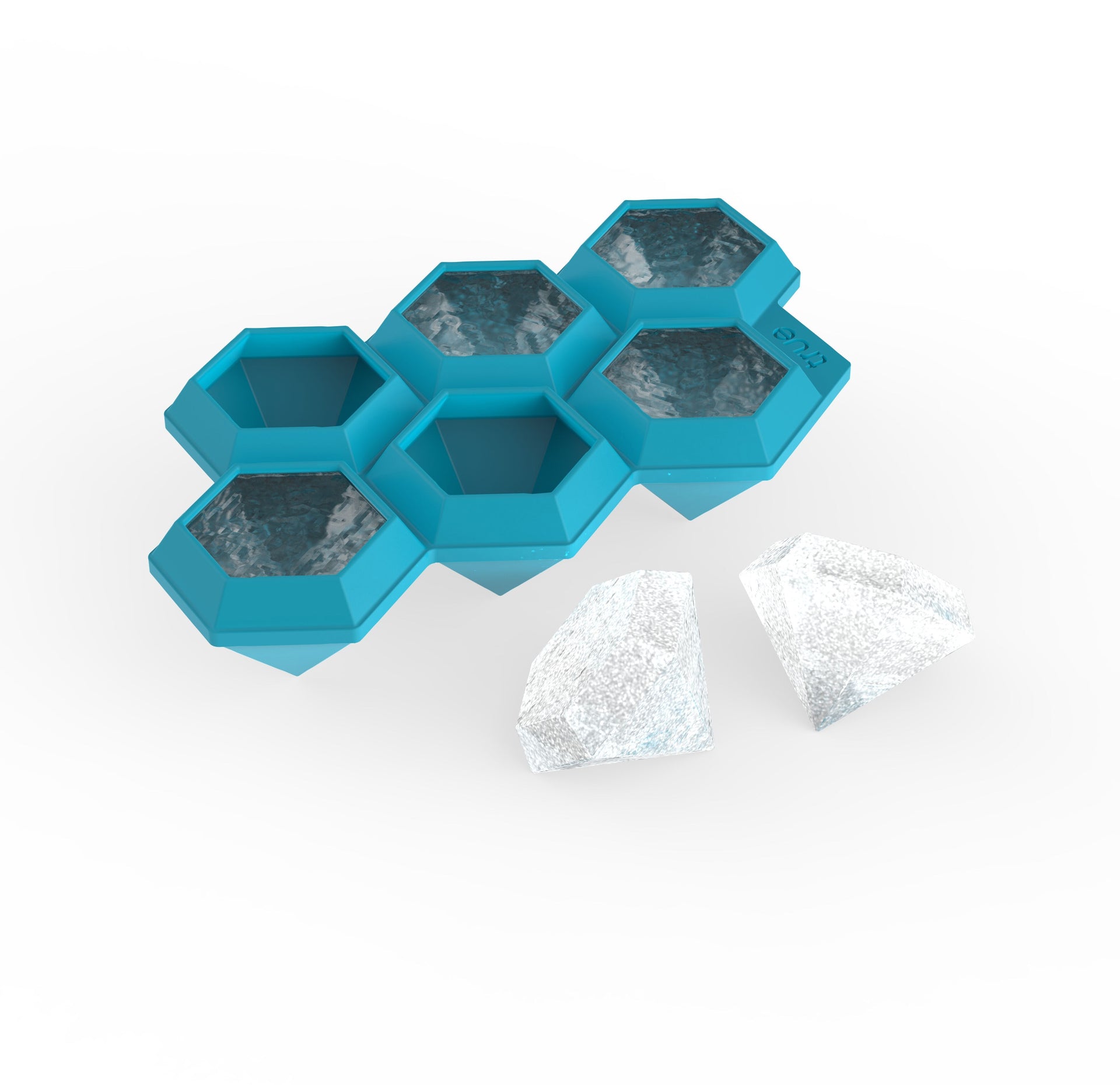 TrueZoo Iced Out Diamond Silicone Ice Cube Tray - detail view